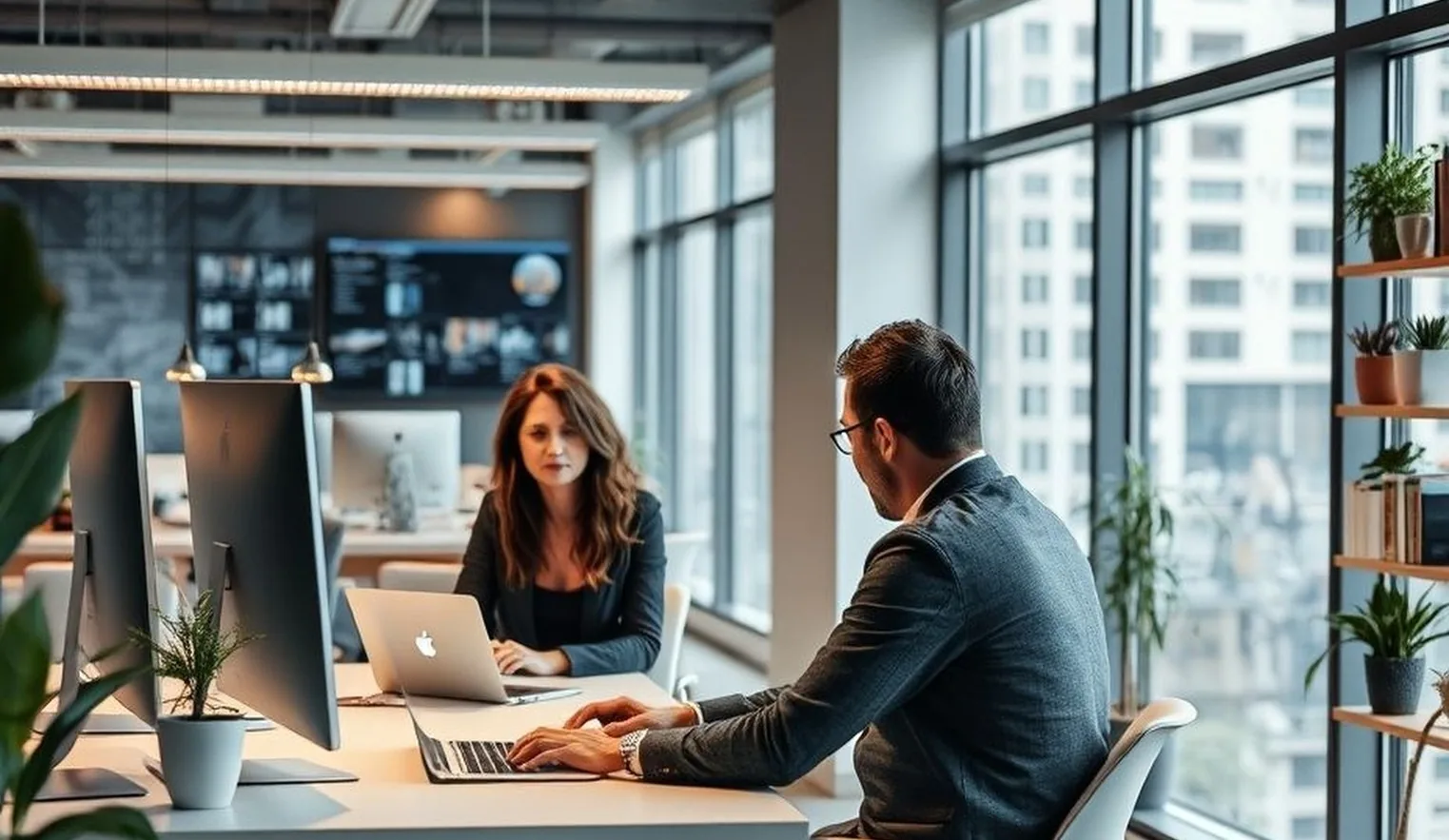 Non-aggressive selling strategy modern workspace